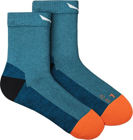 Salewa - MTN TRN All Mountain QRT Sock - Wandersocken Gr 45-47 blau/türkis