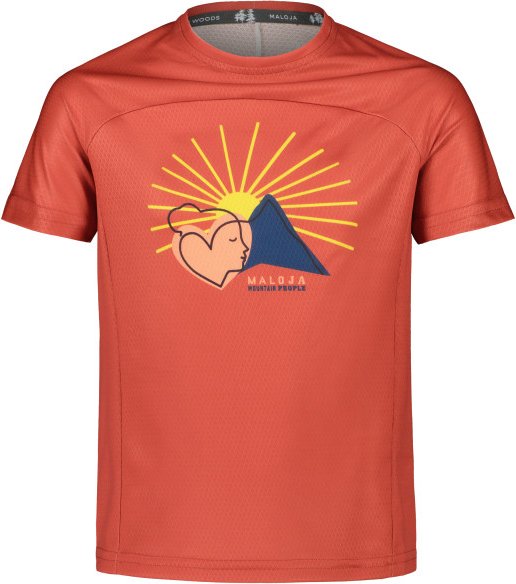 Thumbnail - Maloja - Kid's Barbarakrautg. - Funktionsshirt Gr XL rot
