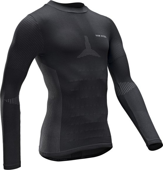 VAN RYSEL - Longsleeve Base Layer Race - Kunstfaserunterwäsche Gr M schwarz