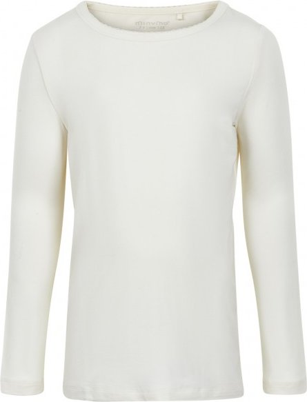 Minymo - Kid's Blouse L/S Bamboo - Alltagsunterwäsche Gr 80 weiß