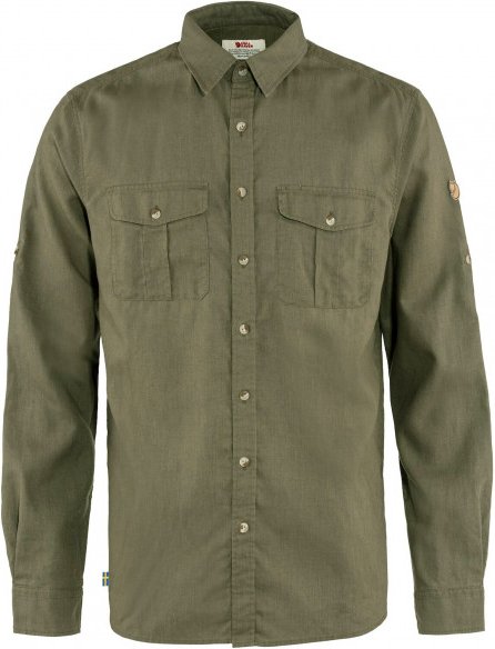 Fjällräven - Övik Travel Shirt L/S - Hemd Gr XS oliv