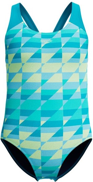 Speedo - Kid's Print Splashback One Piece - Badeanzug Gr 164 türkis