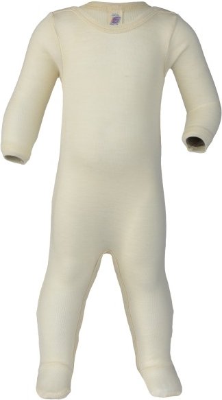 Engel - Kid's Schlafoverall mit Druckknöpfen - Overall Gr 50/56 beige