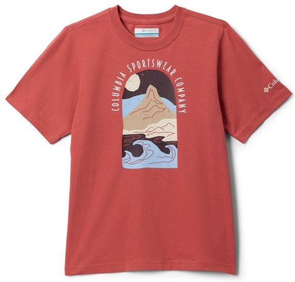 Columbia - Kid's Valley Creek II S/S Graphic Shirt - T-Shirt Gr M rot