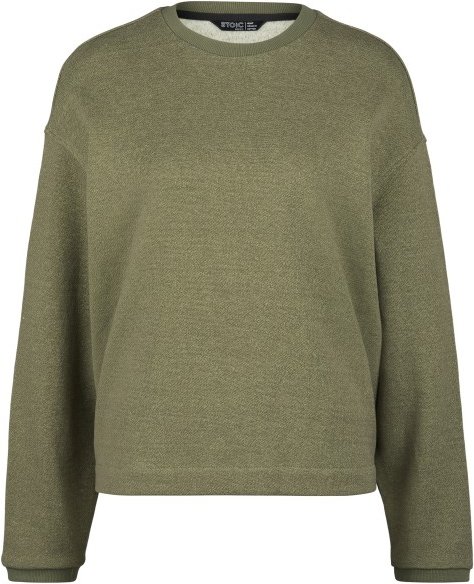 Thumbnail - Stoic - Women's MMXX. Kumla Loose Fit Crew Neck - Pullover Gr XL oliv