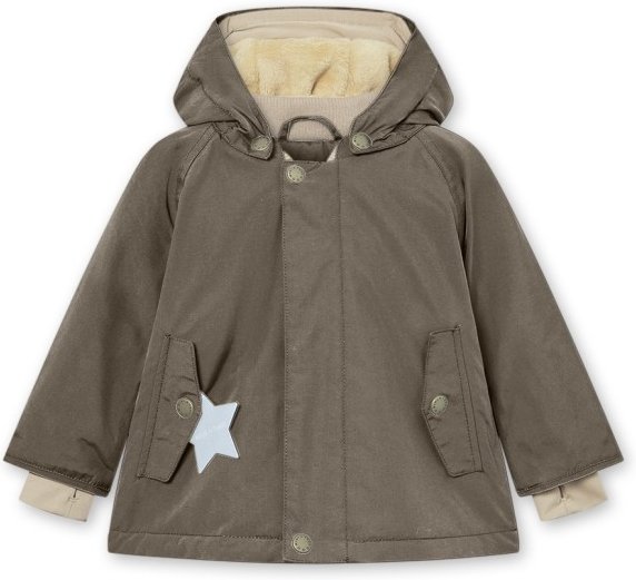 Mini A Ture - Kid's Matwally Fleece Lined Winter Jacket - Winterjacke Gr 116 grau