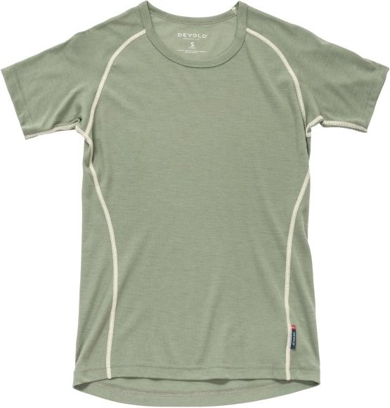Thumbnail - Devold - Women's Lauparen Merino 190 Base Tee - Merinounterwäsche Gr XS oliv