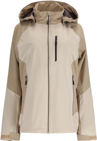 CMP - Women's Ripstop Jacket Zip Hood - Regenjacke Gr 36 beige