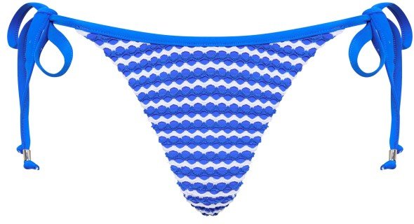 Seafolly - Women's Mesh Effect Tie Side Rio Pant - Bikini-Bottom Gr 36 blau