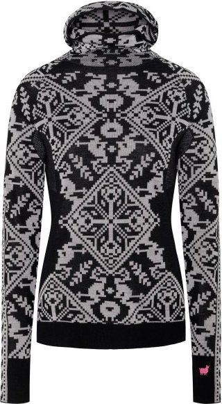 Thumbnail - Kari Traa - Women's Saga Hood - Merinounterwäsche Gr M grau/schwarz