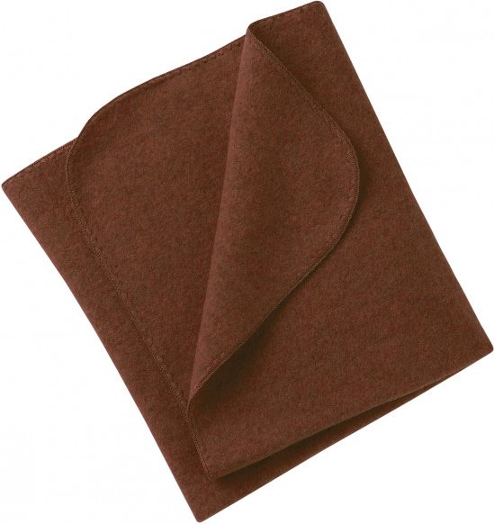 Engel - Baby-Decke mit Muschelkante - Decke Gr 80 x 100 cm braun