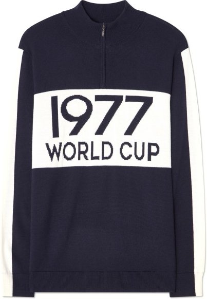 We Norwegians - Worldcup ZipUp - Merinopullover Gr L blau