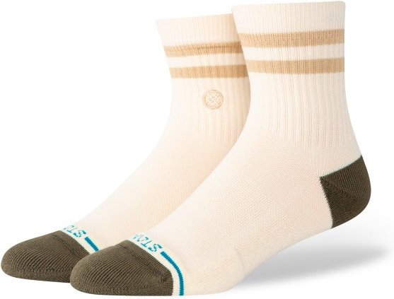 Thumbnail - Stance - Marled Stripe Quarter - Multifunktionssocken Gr L weiß