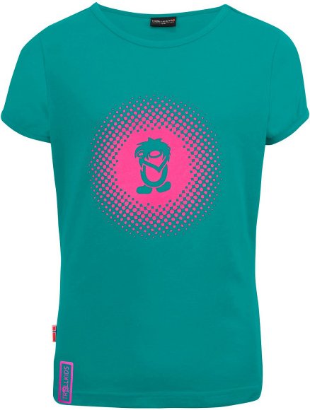 Trollkids - Girls Logo T - T-Shirt Gr 116 türkis