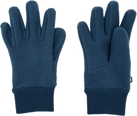 Thumbnail - maximo - Kid's Fingerhandschuhe Fleece mit Strickbündchen - Handschuhe Gr 5 blau