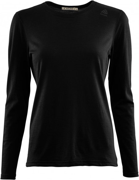 Aclima - Women's Lightwool Undershirt Long - Merinounterwäsche Gr M schwarz