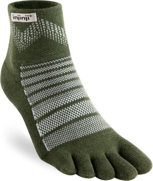 Injinji - Outdoor Midweight Mini-Crew Wool - Wandersocken Gr M oliv