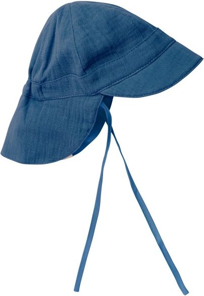 Huttelihut - Kid's Summer Hat Muslin - Hut Gr 44 cm - 3-6 Months blau