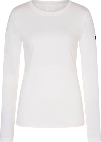 super.natural - Women's Casual Bio Cotton L/S - Merinoshirt Gr L weiß