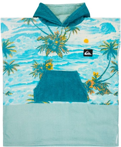 Quiksilver - Youth's Hoody Towel - Surf Poncho Gr One Size türkis