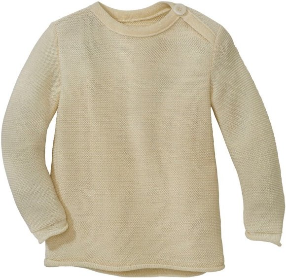 disana - Kid's Melange-Pullover - Merinopullover Gr 74/80 beige