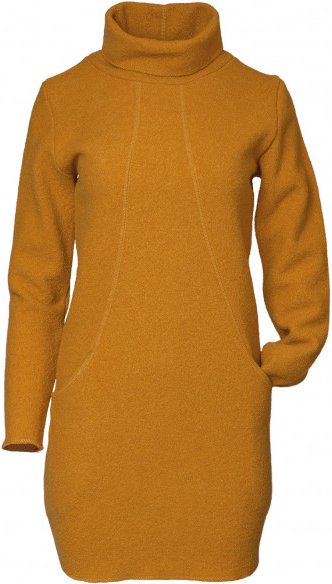 Thumbnail - Reiff - Women's Kreppkleid Sophie - Kleid Gr S braun/orange