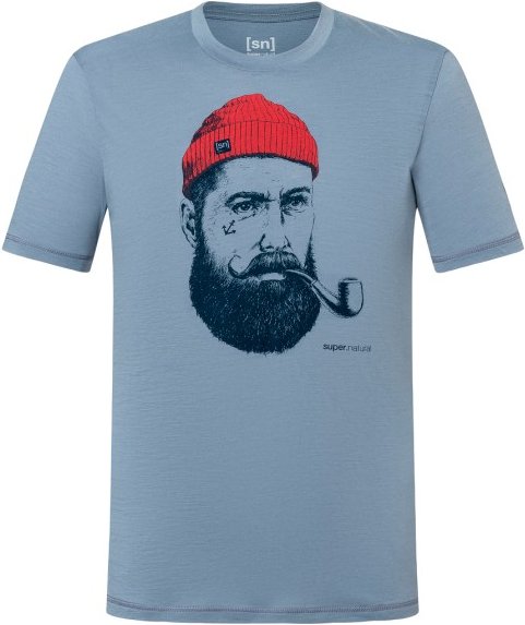 super.natural - Sailor Tee - Merinoshirt Gr S grau