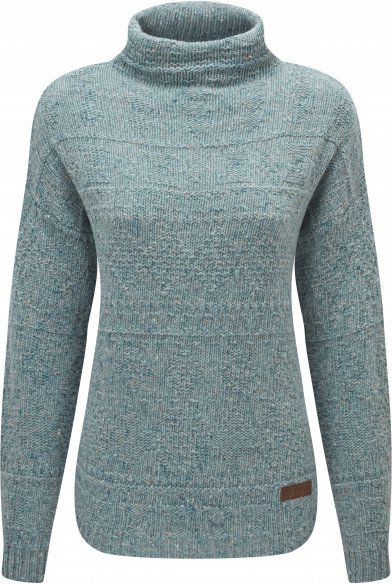 Sherpa - Women's Yuden Pullover Sweater - Merinopullover Gr L türkis/grau