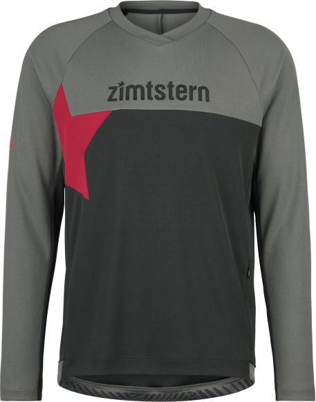 Thumbnail - Zimtstern - Bulletz Shirt L/S - Radtrikot Gr L grau