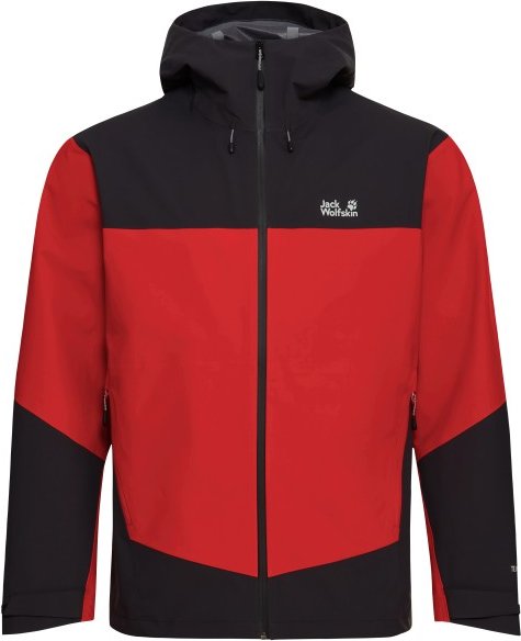 Jack Wolfskin - Rockpaw 3L Jacket - Regenjacke Gr XXL rot/schwarz