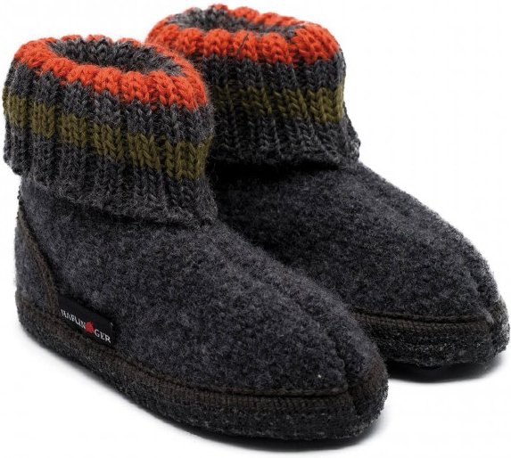 Thumbnail - Haflinger - Kids Paul - Hüttenschuhe Gr 23 schwarz