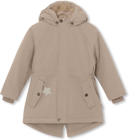Thumbnail - Mini A Ture - Kid's Matvikania Fleece Lined Winter Jacket - Parka Gr 140 beige
