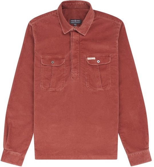Amundsen Sports - Ranger Velvet Half-Zip Shirt - Hemd Gr XXL rot