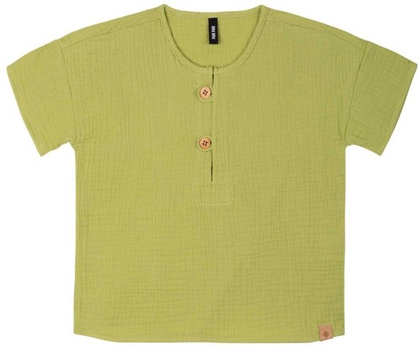 Thumbnail - Pure Pure - Kid's Mini-T-Shirt Mull - T-Shirt Gr 92 oliv