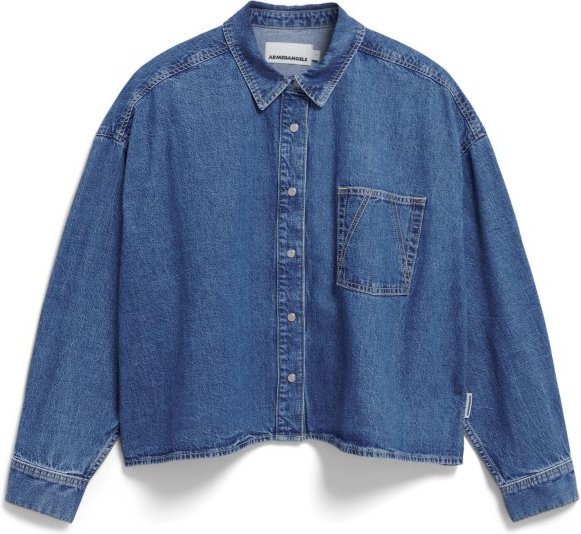 Thumbnail - ARMEDANGELS - Women's Nalaani - Hemd Gr M blau