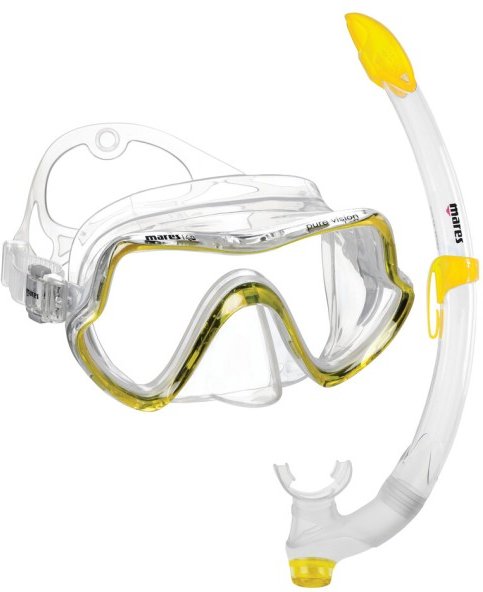 Mares - Combo Pure Vision - Schnorchelset gelb