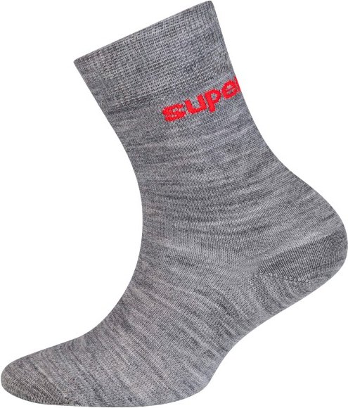super.natural - Kid's All Day Socks 2-Pack - Merinosocken Gr 31-34 grau