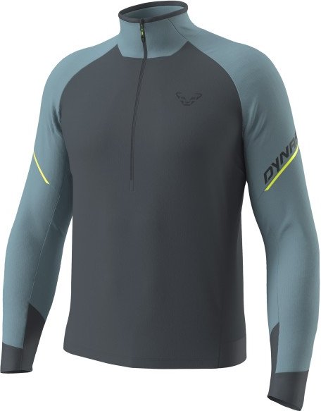 Thumbnail - Dynafit - Alpine L/S 1/2 Zip Tee - Longsleeve Gr S grau