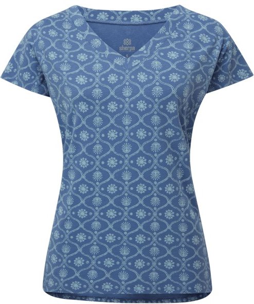 Sherpa - Women's Neha V-Neck Tee - T-Shirt Gr S blau