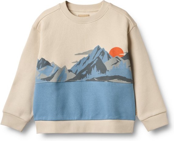 Thumbnail - WHEAT - Kid's L/S Steff Print - Pullover Gr 128 beige