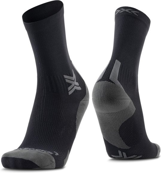 X-Socks - Run Discover Crew - Laufsocken Gr 42-44 schwarz