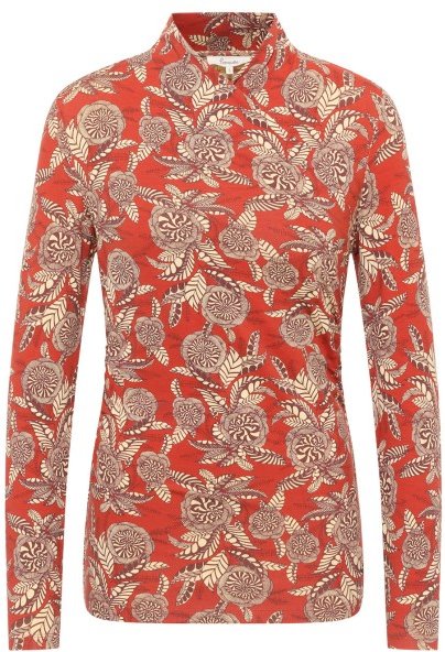 Tranquillo - Women's Feminines EcoVero-Shirt V-Neck - Longsleeve Gr S rosa