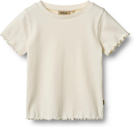 WHEAT - Kid's Rib T-Shirt S/S Alicia - T-Shirt Gr 98 beige