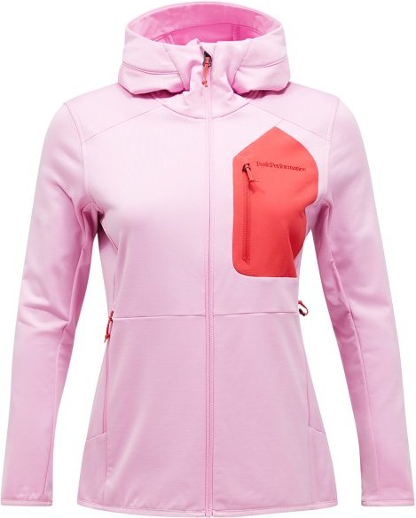 Peak Performance - Women's Utility Light Zip Hood - Fleecejacke Gr XL rosa