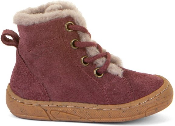 Froddo - Kid's Minni Suede Laces - Winterschuhe Gr 22 braun/rot