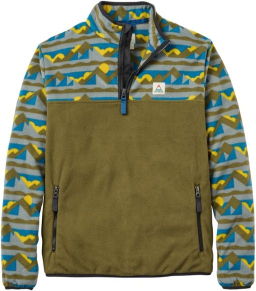 Thumbnail - Passenger - Set Off Recycled Polar 1/4 Zip Fleece - Fleecejacke Gr XXL oliv