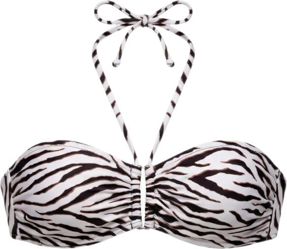 Banana Moon - Women's Fadio C Wildjungle - Bikini-Top Gr 40C grau