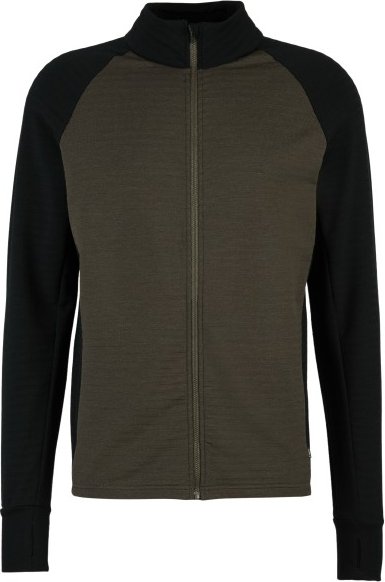 Thumbnail - Stoic - MerinoFleece260 FlenSt. Jacket - Merinojacke Gr 4XL schwarz/oliv