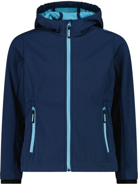 CMP - Girl's Jacket Fix Hood Softshell - Softshelljacke Gr 164 blau