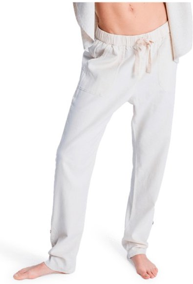 Thumbnail - Roxy - Women's On The Seashore Linen Cargo Trousers - Freizeithose Gr M weiß